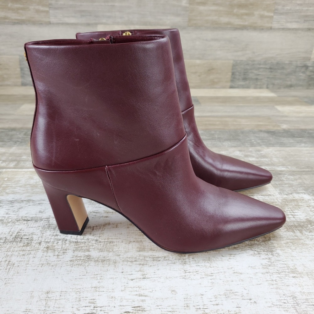 Vince Camuto VP Sedyn Ankle Booties Womens Boots Sz 8 M Dark Red Pointed-Toe